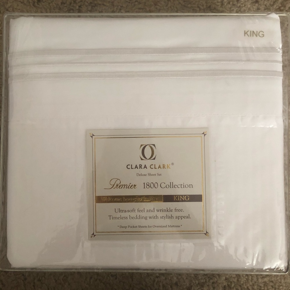 Clara Clark 1800 thread count sheets